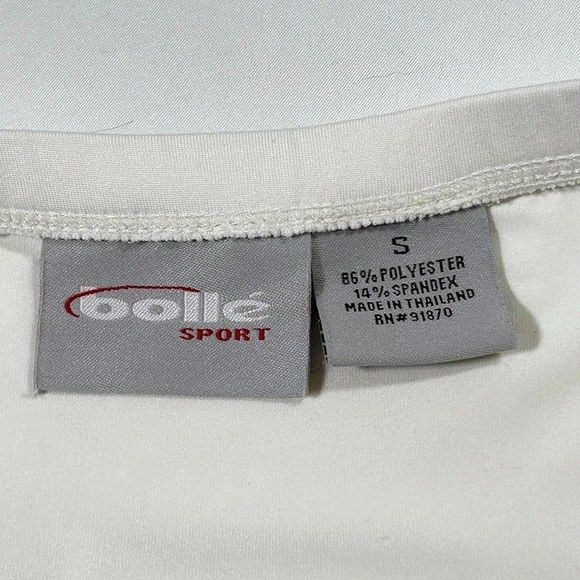 EUC Vintage Bolle Sport Tennis Mini Skirt Athletic Womens Small White - Picture 7 of 8
